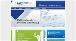 Desktop Screenshot of ambrosys.de