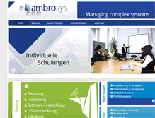 Tablet Screenshot of ambrosys.de